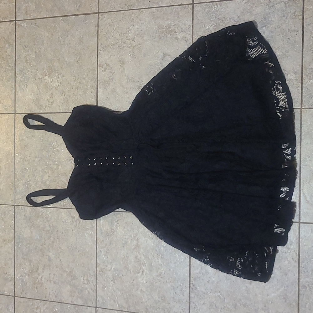 Black lace dress